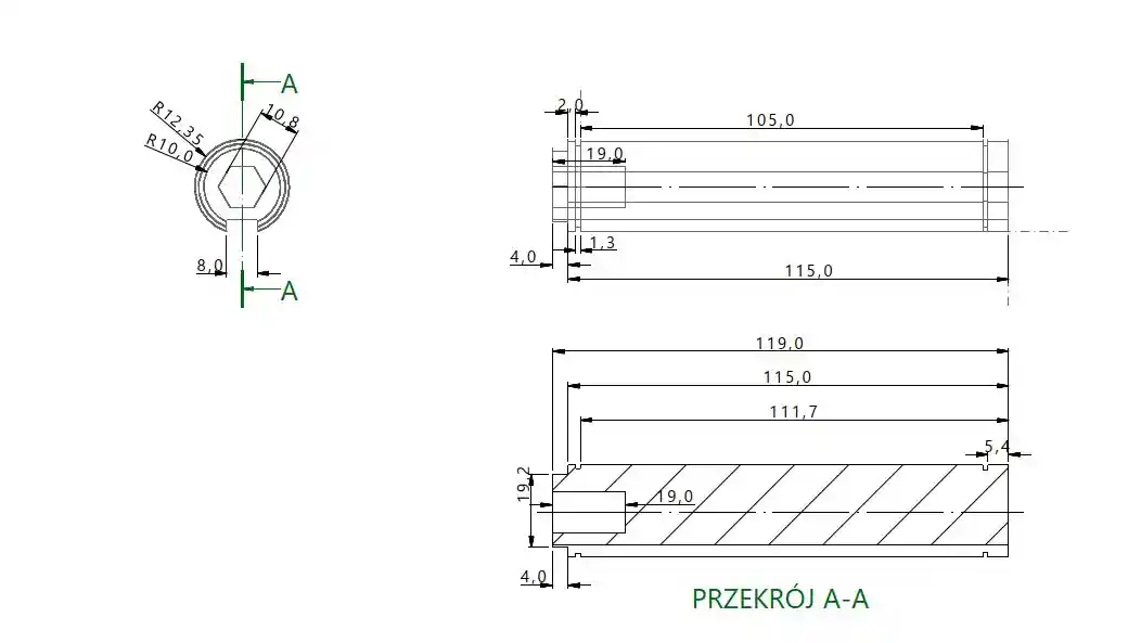 Rysunek techniczny zlecenia, obróbka metali, drewna, tworzyw